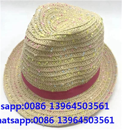 Barvit slamnat papir Fedora Sun Hat