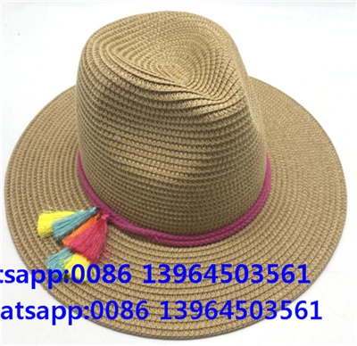 Poletni slamnat klobuk jazz cowgirl