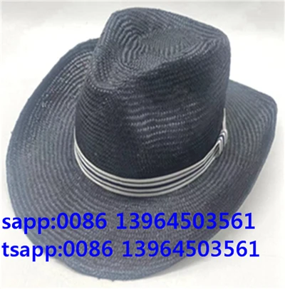 Črna kapa Fedora, zunanji panamski klobuk za moške