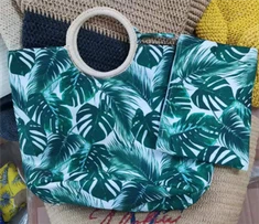 Tropska ženska torba za plažo En komplet