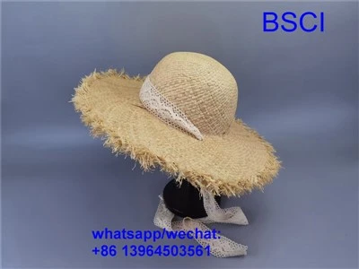 Slamnati papirnati klobuk za plažo